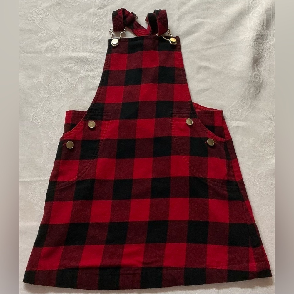Tommy Bahama Girl Red and Black Sleeveless Buttoned Dress